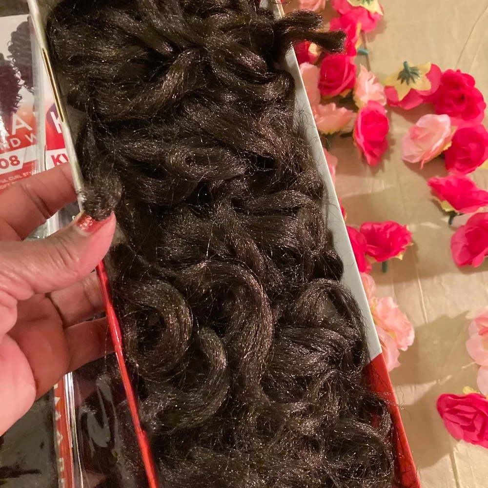 Harlem 125 Kima Braid Wind Wave 08" (KWW08) Color 4 Dark Brown - Picture 6 of 16